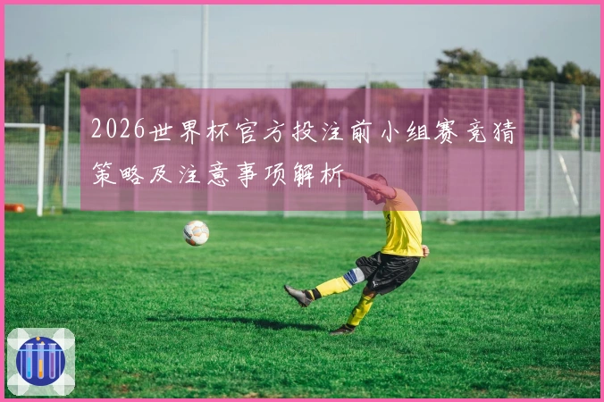 2026世界杯官方投注前小组赛竞猜策略及注意事项解析