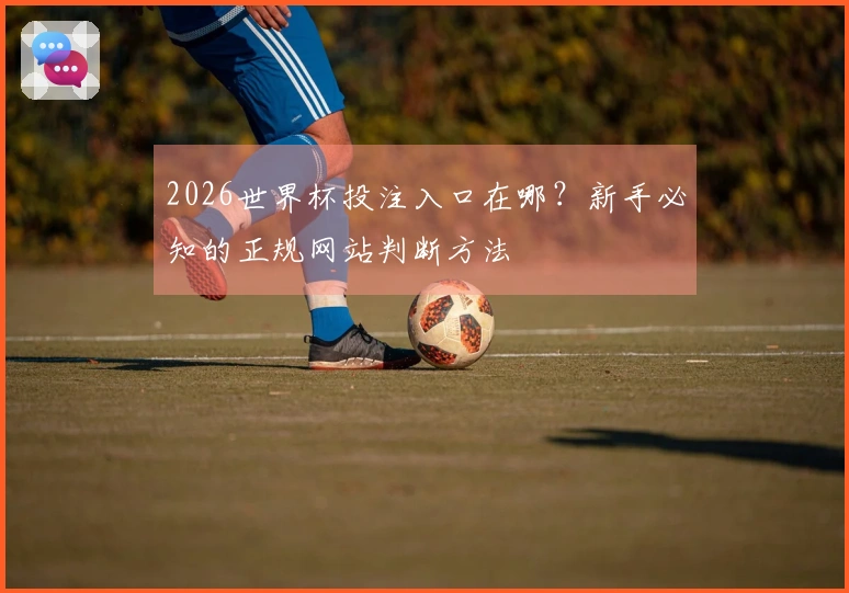 2026世界杯投注入口在哪？新手必知的正规网站判断方法