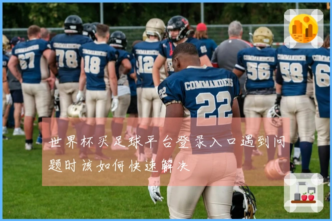 世界杯买足球平台登录入口遇到问题时该如何快速解决